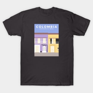 Old Town Cartagena, Colombia Travel Poster T-Shirt